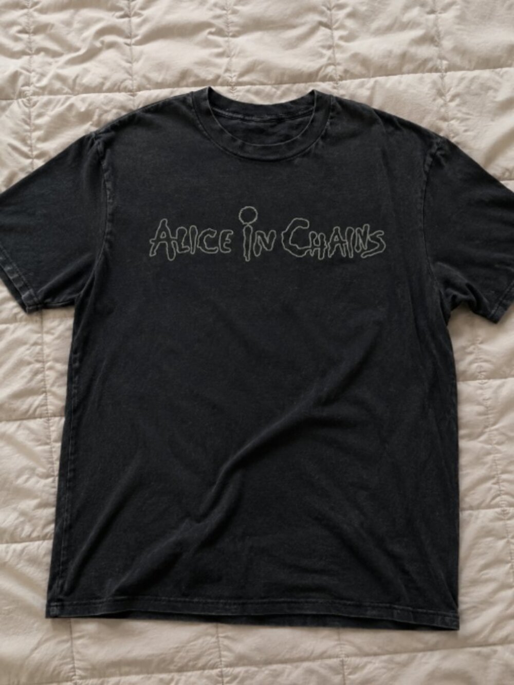 Black Minimalist Text Graphic T-Shirt Unisex